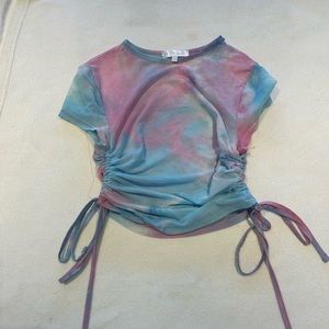 Mesh Two Tone Color Top